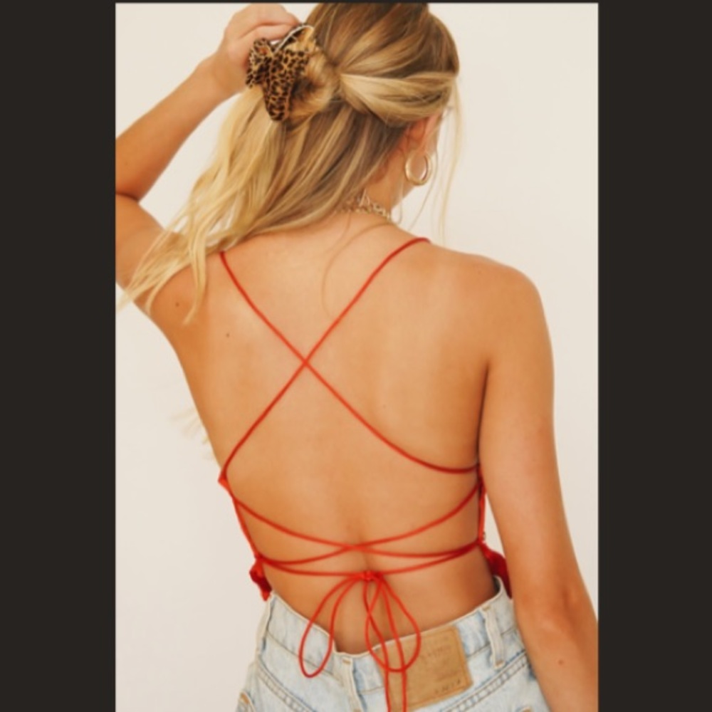 Verge Girl Backstage Pass Tie Back Top